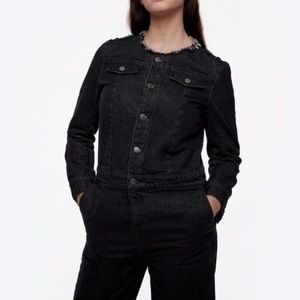 Daya utility denim jumpsuit